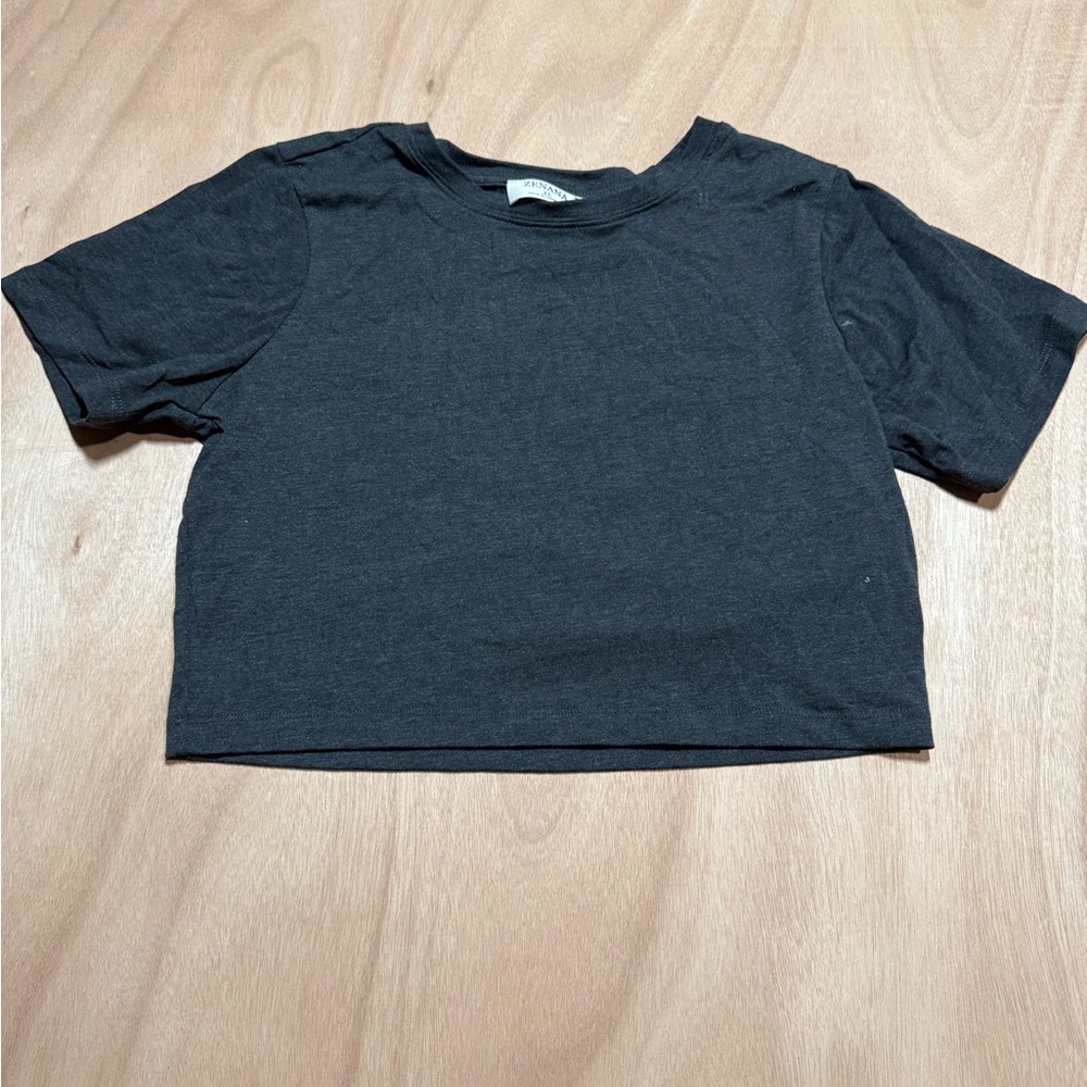 Zenana Outfitters Charcoal Tee